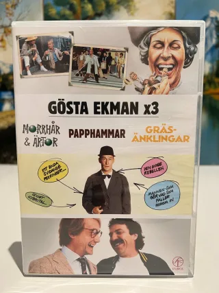 Gösta Ekman x 3: Morrhår & Ärtor / Papphammar / Gräsänkling